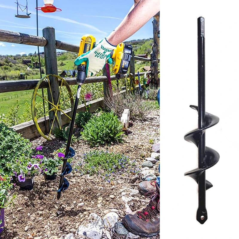 garden spiral hole drill planter grondboor toprak burgu garden auger spiral drill bit earth planting drilling flusher tariere