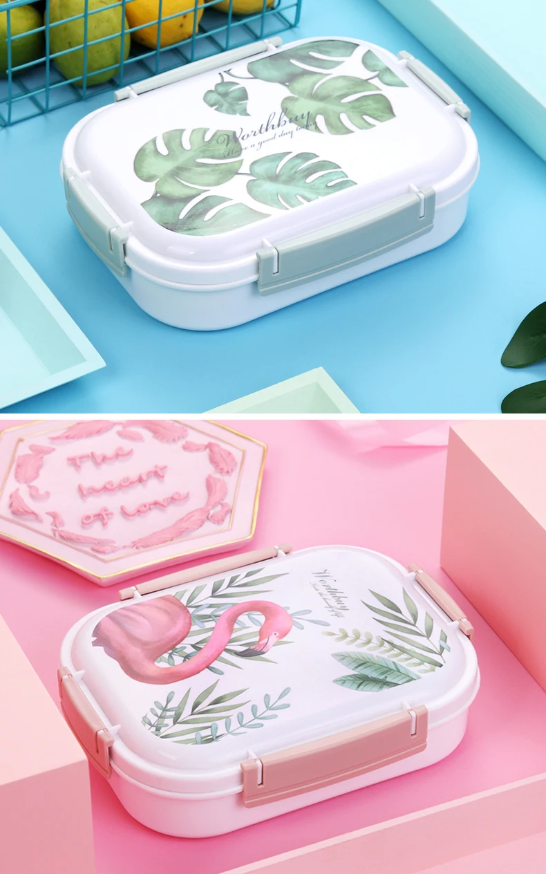 Новая мода Японский узор Bento Box 304 Ланч-бокс из нержавеющей стали с отделениями для детей школьный контейнер для еды, судок