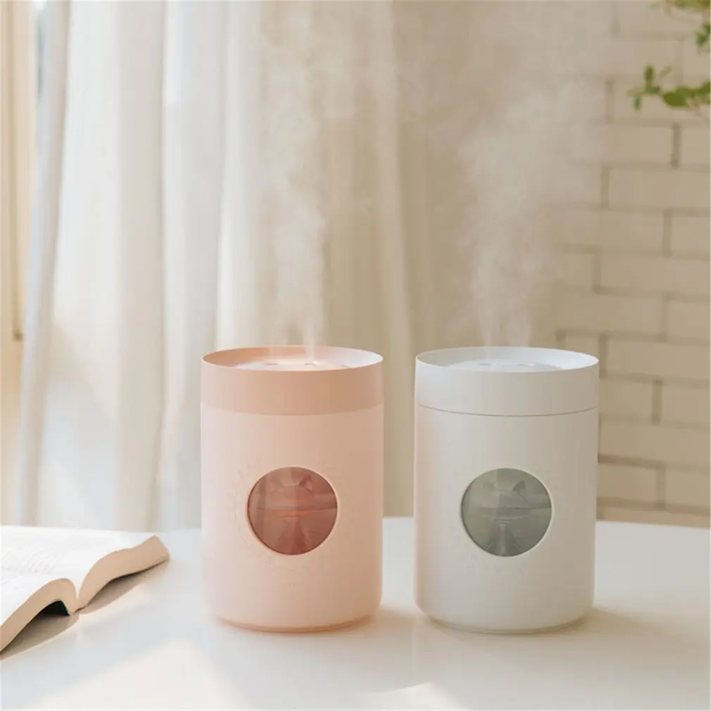 

Double Spray Air Humidifier with Night Light Household Atomizer Diffuser Aroma Diffusor Anion Mist Maker Fogger