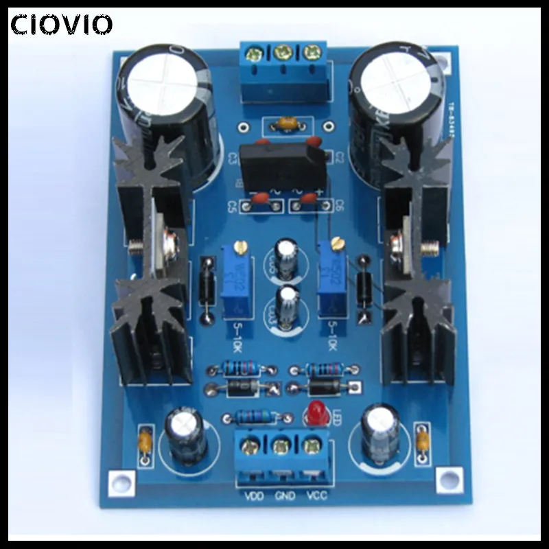 CIOVIO LM317t линейный Регулируемый Фильтр, регулятор напряжения, блок питания постоянного тока, фильтрующий электронный производственный Набор DIY 317 337