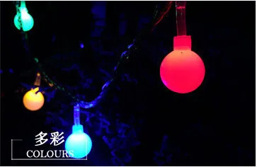 LED String Lights Manufacturers Direct Selling Cross Border Waterproof Remote Control round Ball Light Belt Small Colored Lights