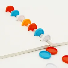 24 мм сплошной цвет пластиковая пряжка связывающее кольцо Пряжка Грибное отверстие вкладыш блокнот диск Связывание руки аксессуары для учетной записи