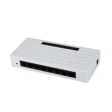 Концентратор самоадаптацией RJ45 Сплиттер LAN Ethernet-коммутатор для рабочего стола, неуправляемый дома дуплексный режим 1000 Мбит/с 8 Порты и разъёмы сети крепкий Gigabit