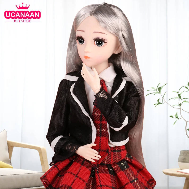 Шарнирная кукла UCanaan 1/4 18 шарниров 45 см SD куклы с одеждой нарядом обувью париком