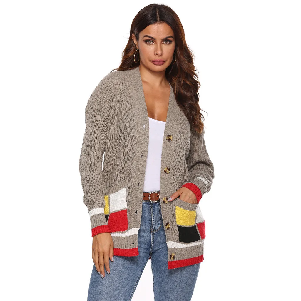 pull femme nouveaute sweater women Long Sleeve Knitting Open Cape Casual Coat Kimono Jacket Cardigan jersey mujer - Цвет: Coffee