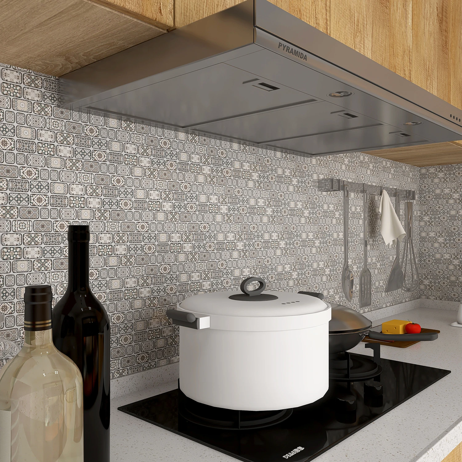 Adesivi Decorativi Per Piastrelle 10x10 Cm Per Bagno E Cucina, 20 Pezzi, Effetto Mattone 3D Effetto Pietra Impermeabili Autoadesivi 85165261