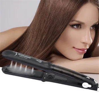 

Gift Package Steam Hair Straightener iron Argan Oil Steam Hair Straightener Flat Iron Injection Painting 450F Hair Care