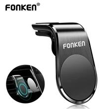 Магнитный автомобильный держатель для телефона FONKEN, универсальный держатель для iPhone 11 Pro Max, huawei, Xiaomi, gps-навигация