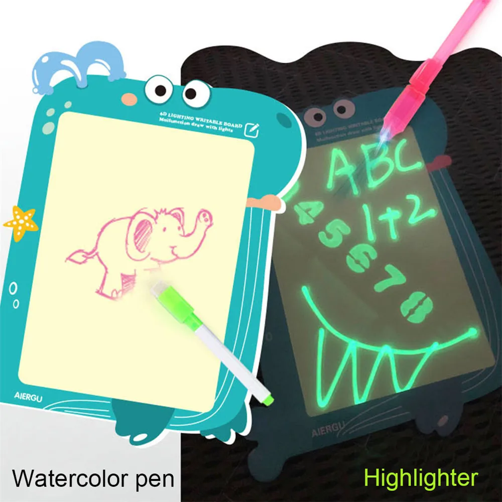 A3 светодиодный светящийся чертежный щит для рисования граффити, планшет для рисования, волшебный чертежный светильник, флуоресцентная доска для рисования, обучающая игрушка