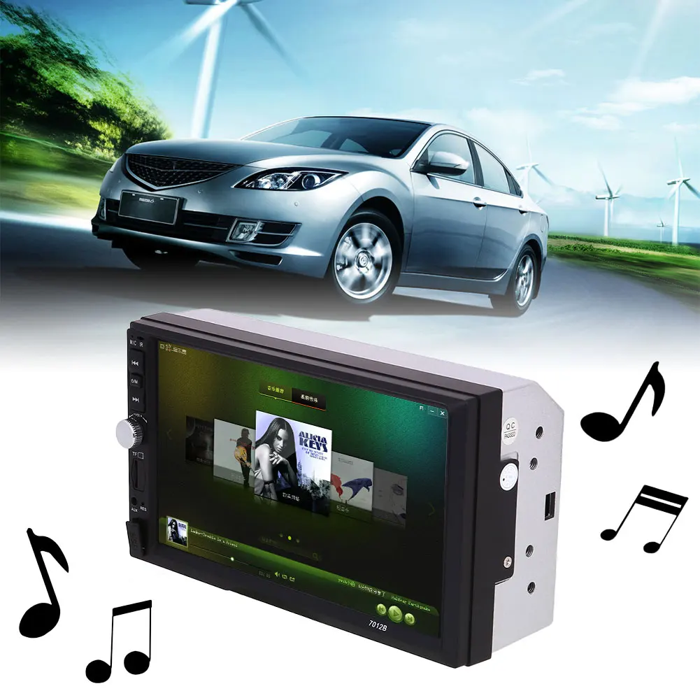 Авто MP5 плеер Bluetooth FM/USB/AUX 7 дюймов 7-дюймовый TFT экран автомобиля MP5 плеер lcd сенсорный экран Поддержка TF карты 32G громкой связи