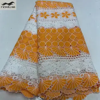 

Madison African Guipure Cord Lace Fabric 2020 High Quality French Water Soluble Cord Lace Fabric With Stone For Nigeria Dress