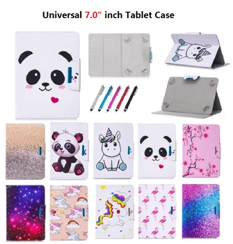 

Shockproof Universal 7 inch PU Leather Stand Case For Lenovo Tab 2 7.0 A7-10 20 TB3-710 TB3-730F M TB-7504 Tab E7 TB-7104F 7''