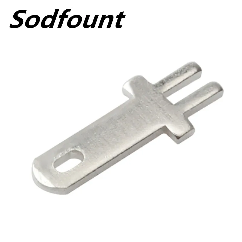 

100pcs 2.8 Inserts Plug Spring Terminal PCB Solder lug type thickness 0.5mm 0.8mm two legs,PCB welding sheet Terminals