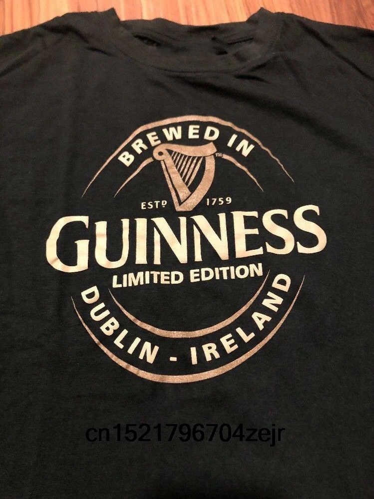 Мужская футболка Guinness ограниченная серия Лицензированная для взрослых большая