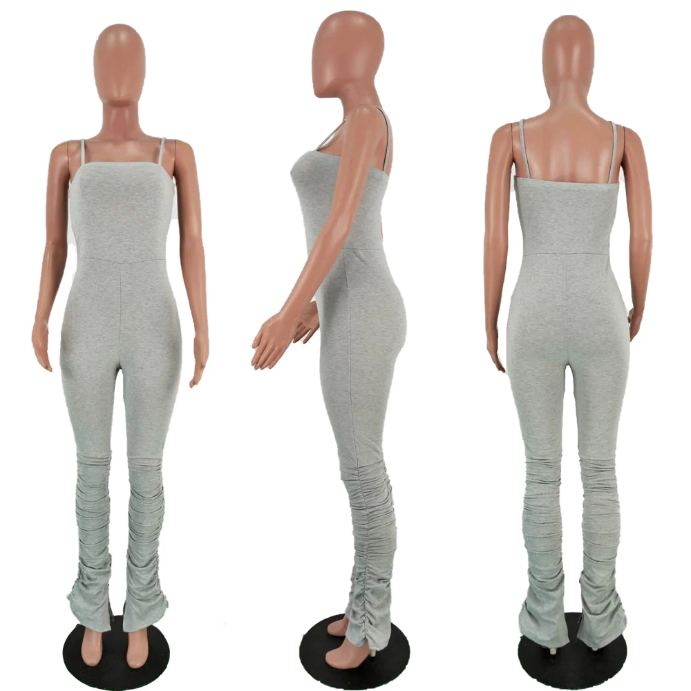 2020 Stacked Jumpsuit Ruched Cotton 