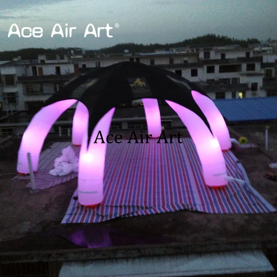 8m-Diamete-Multi-color-LED-inflatable-Halloween-spider-tent-for-Halloween-event-with-removable-cover-In