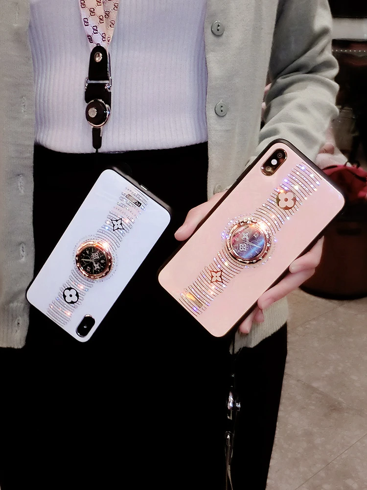 Для Apple IPhone x r для мобильного телефона чистый красный 7/8 plus/X Модная брендовая Женская 11» бетонный завод класса люкс и high-end для huaweiP20/P30/por