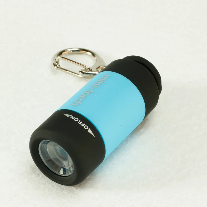 Мини-фонарь, светодиодный светильник, usb зарядка, 0,3 Вт, 25лум, портативный светодиодный мини-фонарь, светильник-вспышка, USB Перезаряжаемый брелок
