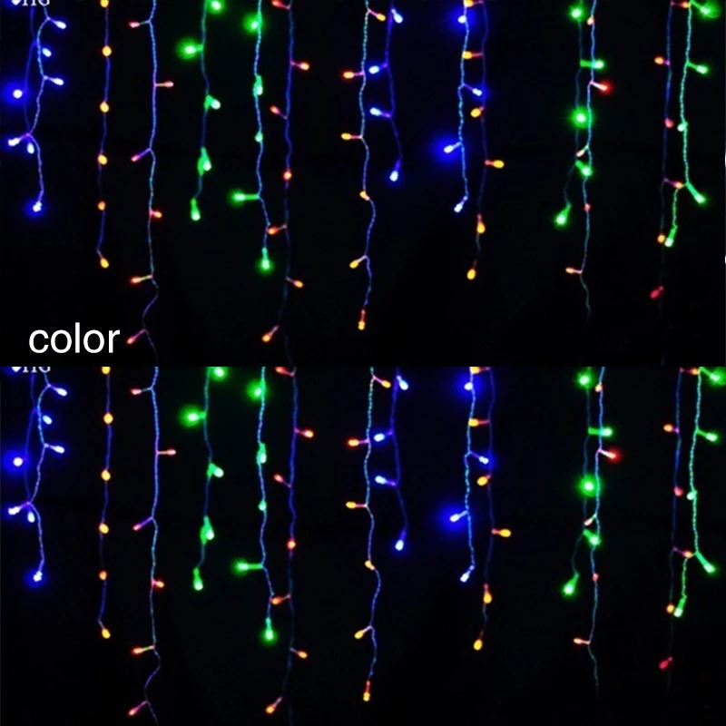 multicolor Солнечный источник питания 96 Светодиодный светильник для занавесок светодиодный светильник-Гирлянда для занавесок светящаяся гирлянда Романтический прочный садовый Рождественский Декор праздничный декор для двора - Испускаемый цвет: multicolor