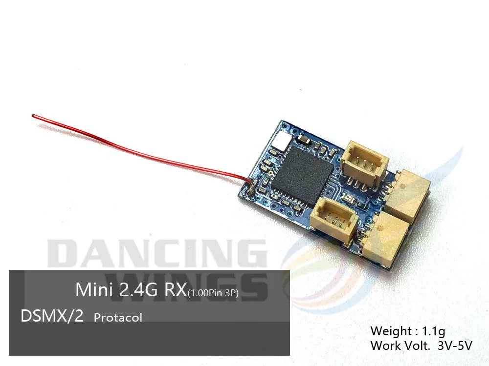 Микроприемник Dsm2 DsmX Flysky Frsky s-приемник FHSS с 1,00 контактный разъем интегрирован с регулировки щетки для маленький радиоуправляемый самолет - Цвет: 440 DSM2 DSMX