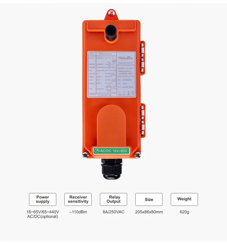 F21-4sB включает 1 передатчик и приемник-1 шт.)/4 кнопки 1 Скорость подъем крановое дистанционное управление беспроводной радио аппаратура