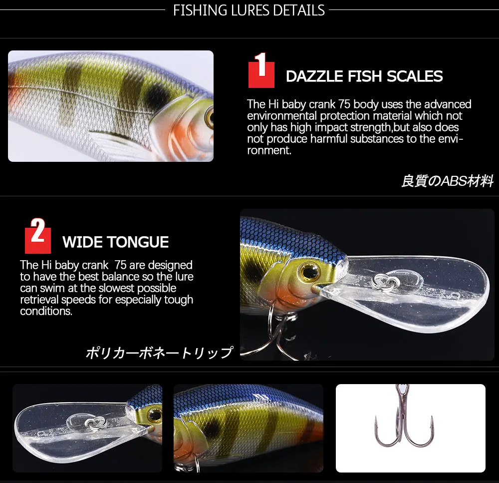 Makebass 2.95in0.79oz рыболовные приманки для моря Дайвинг Crankbait искусственная Pesca плавающая твердая приманка Воблер для мелкой рыбы приманка рыболовные снасти