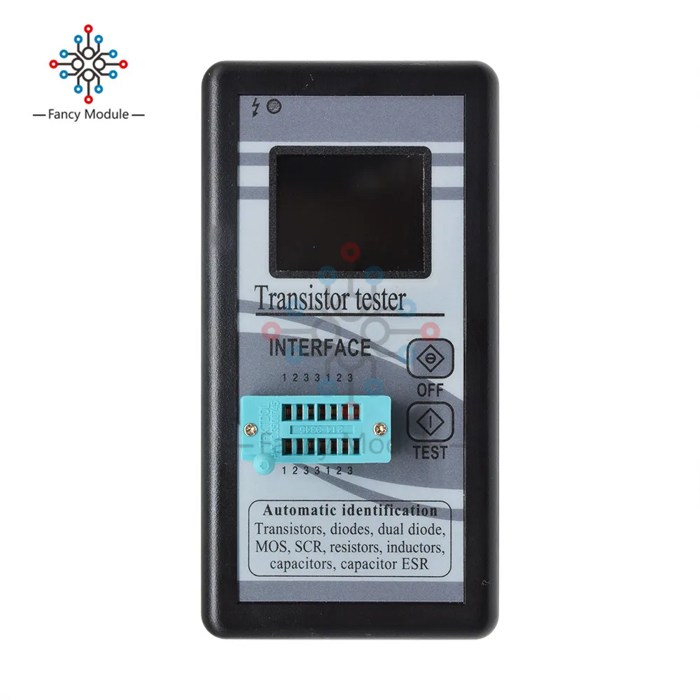 M328 Transistor Tester Automatic Identified Diode Thyristor Capacitance Resistor Inductor Capacitor ESR Meter Checker Detector 2