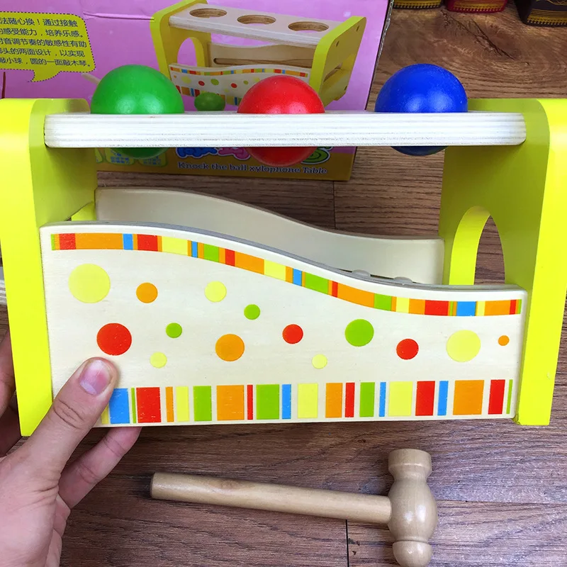 

Knock the Ball Paiono Table Baby Octave Pound Taiwan Early Education Early Melody Xylophone Combination Infants Children'S Educa