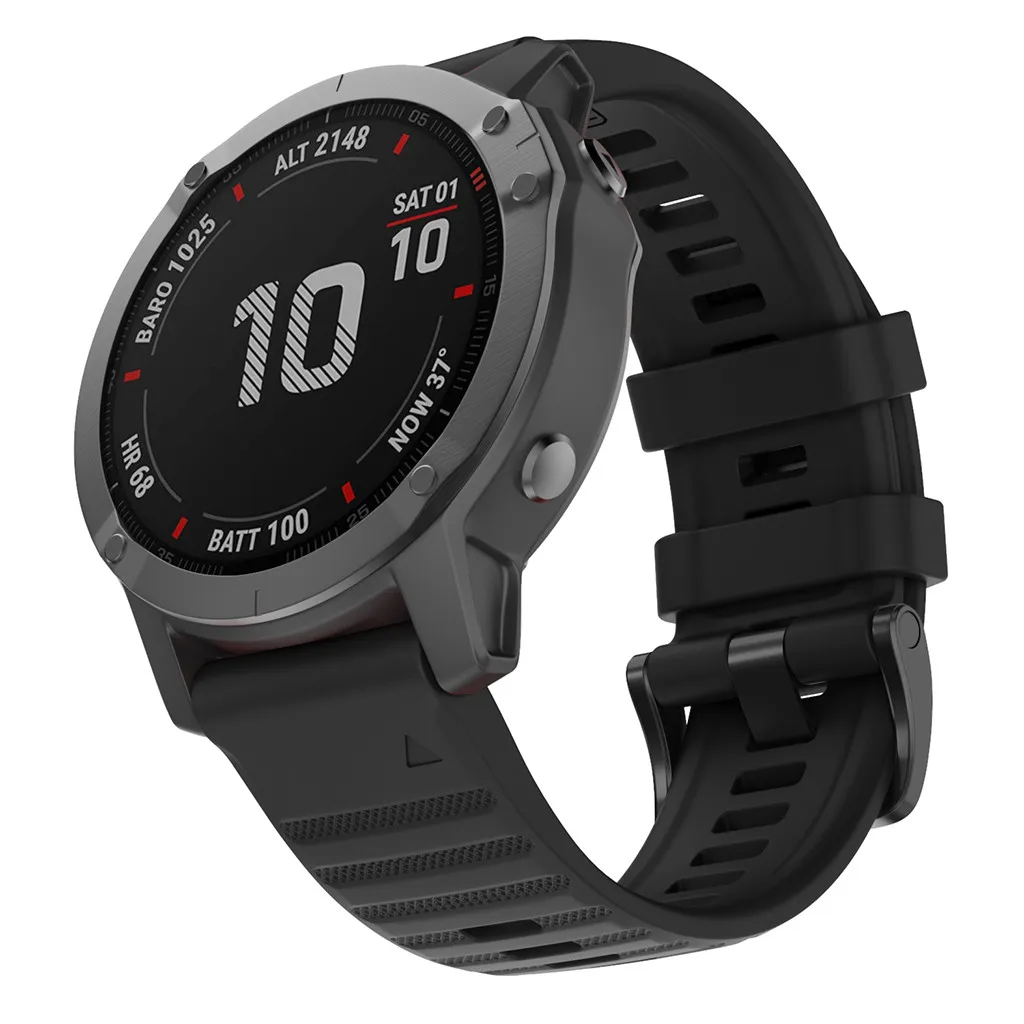 Ouhaobin ремешок для часов 26 мм/22 мм/Силиконовые для Garmin Fenix6/6pro Fenix5/5 Plus для Garmin Fenix6X/6 электронных сигарет, Современная замена, Xpro Fenix5X/5 XPlus 1016#2