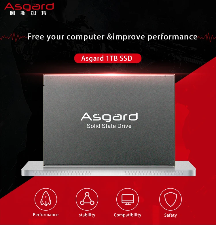 Asgard ssd 2.5 SATA3  250gb 1TB 2TB 4tbSSD Internal hdd  1tb Laptop desktop solid state disk internal ssd for ps4