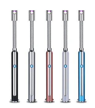

Factory production charging lighter elbow adjustable electronic wind proof arc pulse cigarette lighter wholesale