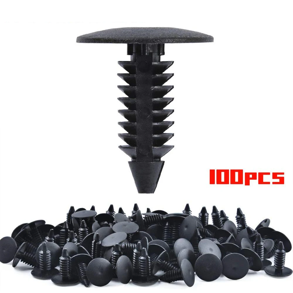 

MIKKUPPA 100PCS Plastic Fasteners Clip for Jeep Liberty 02-13 Dodge Durango 98-15 Chrysler 200 11-14 Nylon Rivets