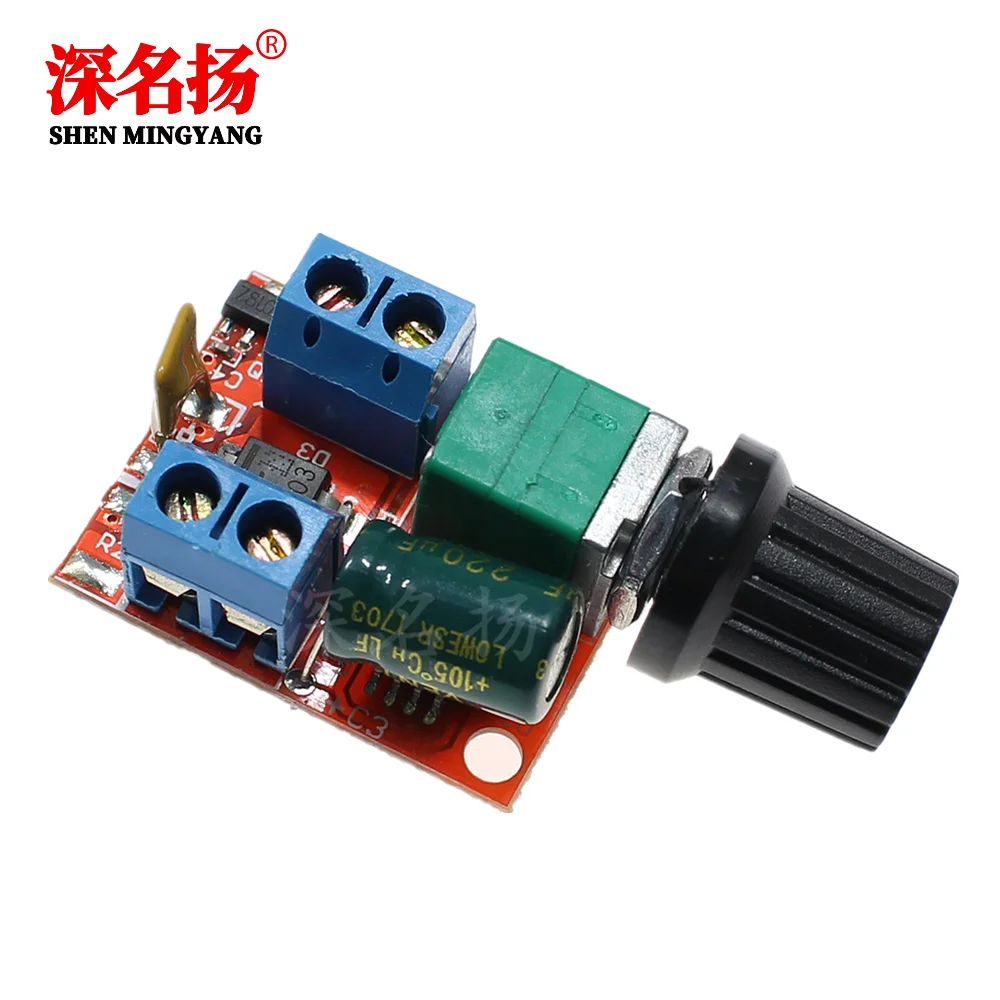Мини двигатель постоянного тока контроллер скорости ШИМ 3V6 12 24 35V переключатель