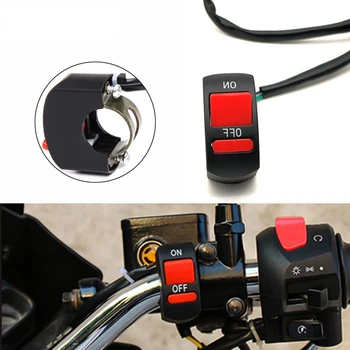

Universal Motorcycle Handlebar Flameout Switch ON OFF Button For Honda CBR 125 300 500 R F FA X 929 600 954 1000 RR 1100XX CR80R