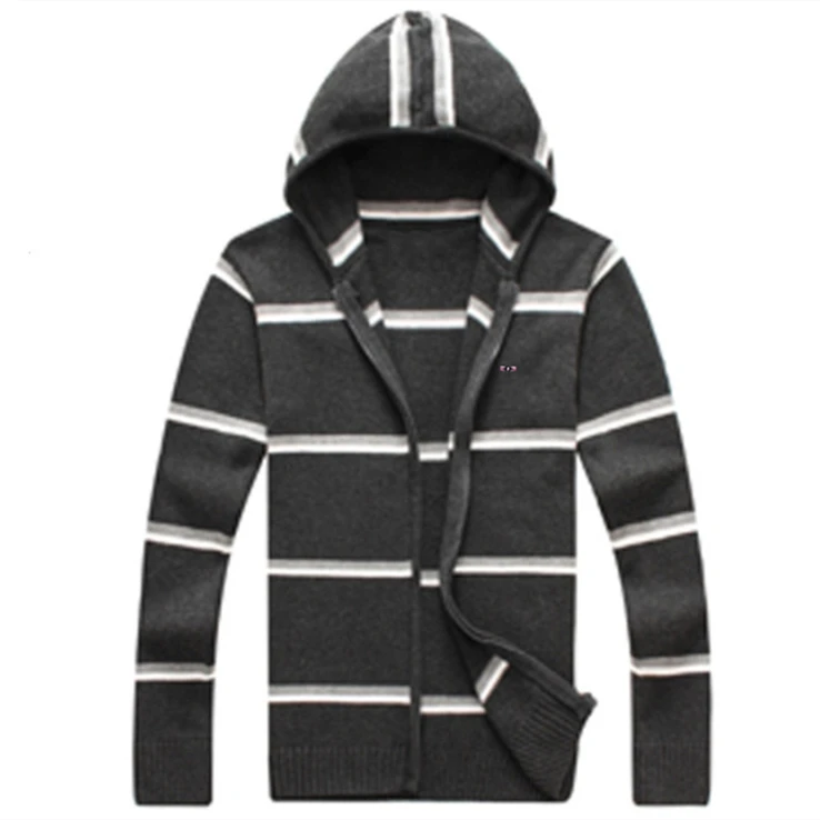 Jersey de manga larga con capucha para hombre, jerséis de rayas, ropa informal, 2020