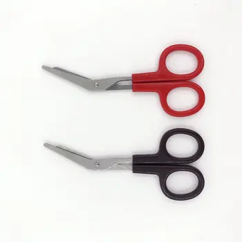 Nursing Bandage Scissors 12cm Stainless Steel Bandage Shears #8211 Perfect for Surgeries Care and Home Nursing JC tanie i dobre opinie NONE CN (pochodzenie) 2Cr13 (420 stainless steel)