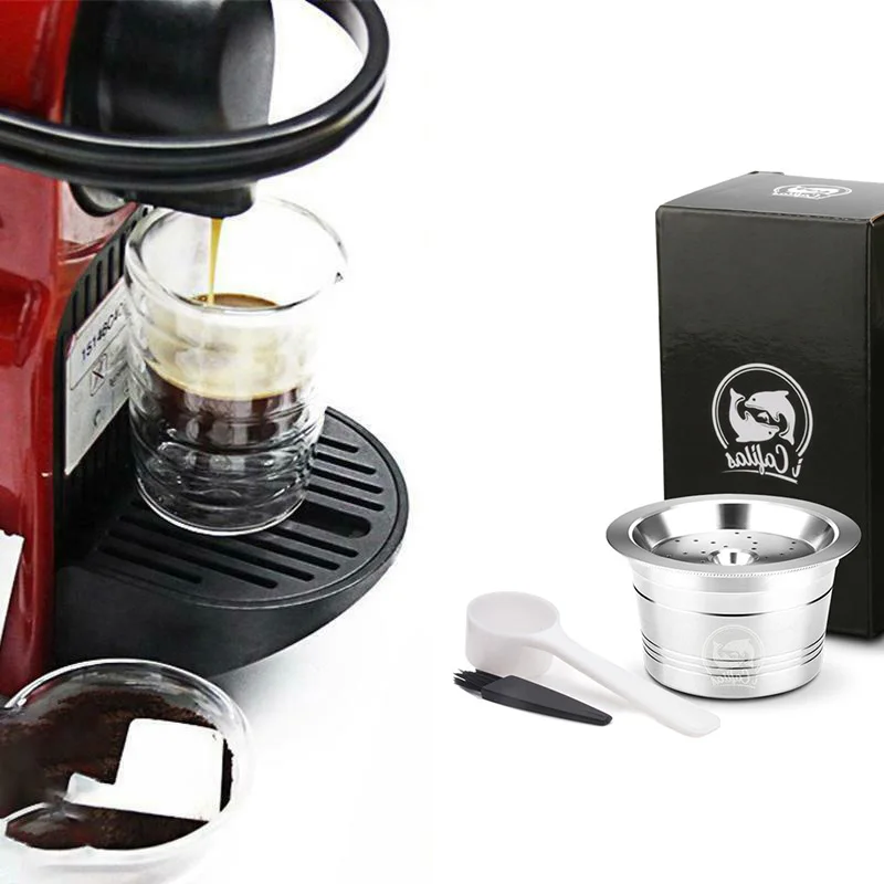 Кофе капсулы из нержавеющей стали Pod многоразовый комплект для Caffitaly Kfee части машины