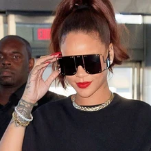 Европейские Новые квадратные солнцезащитные очки для женщин новые большие негабаритные солнцезащитные очки с плоским верхом Женские винтажные Ретро очки для женщин и мужчин UV400