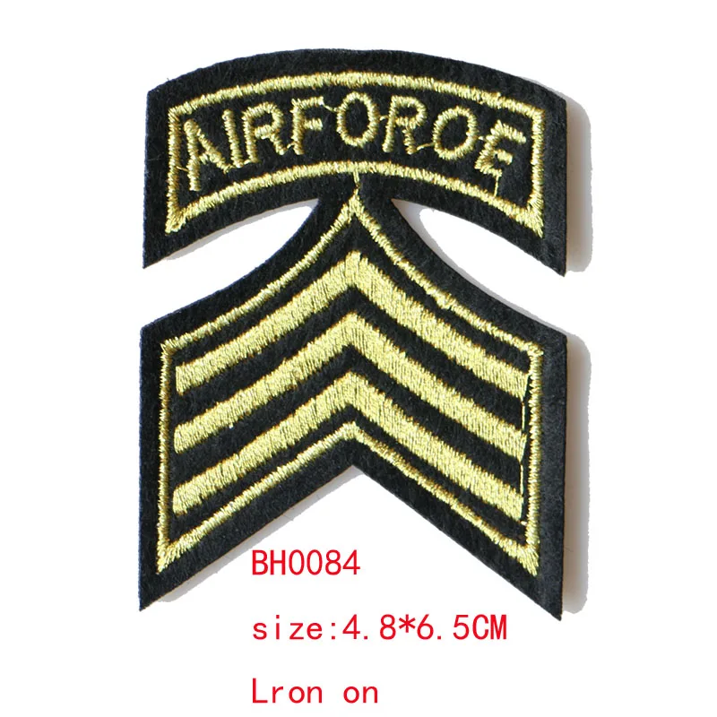 3D 2 Pcs US Marine Corps icon Embroidered Iron on Patches for Clothing DIY Stripes Clothes Patchwork Sticker Custom Badges