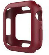 Rose Red Спортивный резиновый силиконовый чехол-бампер для Apple Watch Series 5 4 3 2 1 44 мм 40 мм 42 мм 38 мм защитная рамка для iWatch - Цвет: Rose Red