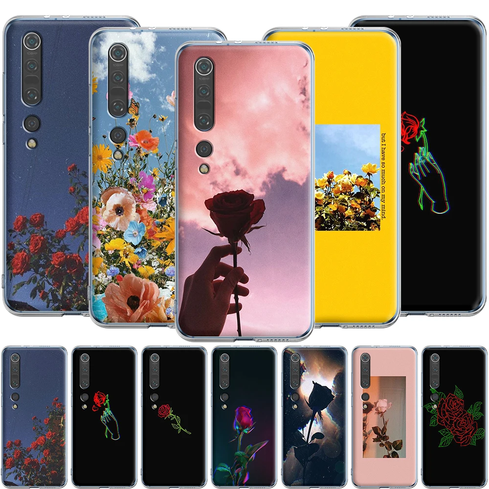 Cool Rose Girl Cute Aesthetic Silicone Case for Xiaomi Redmi Note 9 Max 8T 8 7 6 5A 5 4X Pro Prime | Мобильные телефоны и