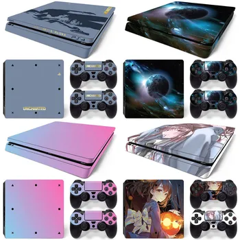

Sticker Skin For Slim PS4 Slim Skin Sticker for Console +2 PCS Controller Cover Skin Stickers