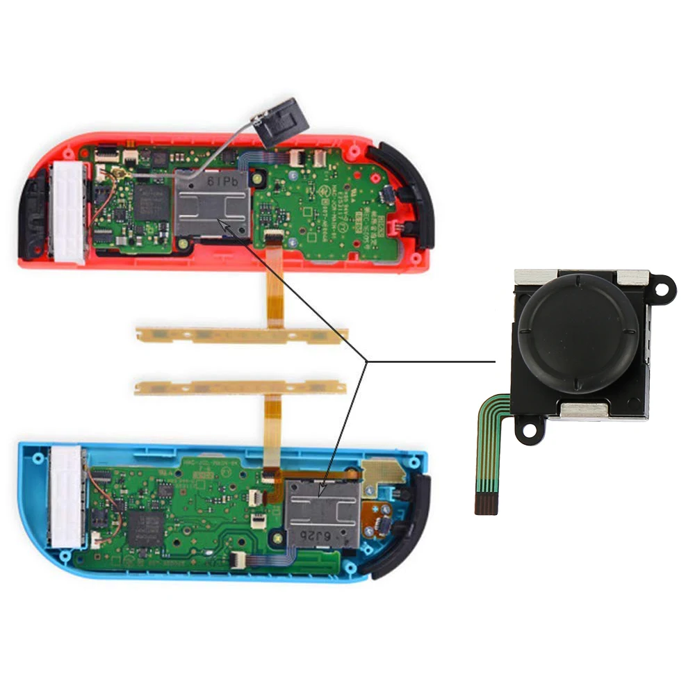 3D Аналоговый джойстик для пальца, сменные сенсоры для nintendo Switch Joy Con, аксессуары для ремонта регулятора игр для NX Joycon