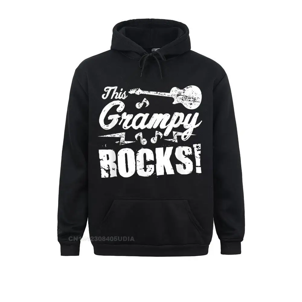 2021 Discount Men Sweatshirts Mens This Grampy Rocks - Guitar Rock and Roll Funny Gift Tee__B11760 Slim Fit Hoodies Summer  Clothes Long Sleeve Mens This Grampy Rocks - Guitar Rock and Roll Funny Gift Tee__B11760black