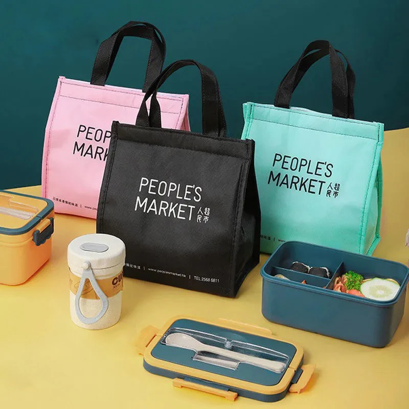 Lunch Bag Insulated Cold Simplicity Picnic Carry Case Thermal Portable Lunch Box Bento Pouch Container Food Storage Bags lunch bag,bento bag,cooler bag