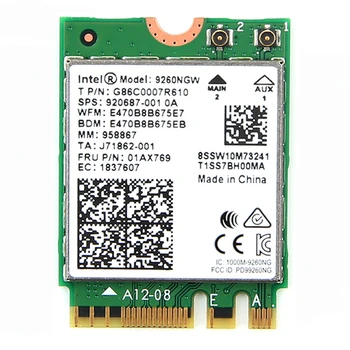 Billig 2030Mbps Wireless 9260AC WiFi Karte 9260NGW NGFF M.2 802,11 Ac Bluetooth 5,0 Wlan Netzwerk Adapter MU-MIMO