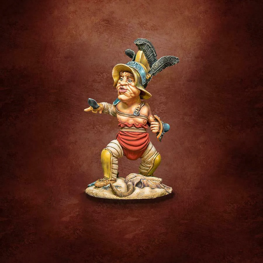 

1/32 75mm ancient stand warrior with base Resin figure Model kits Miniature gk Unassembly Unpainted