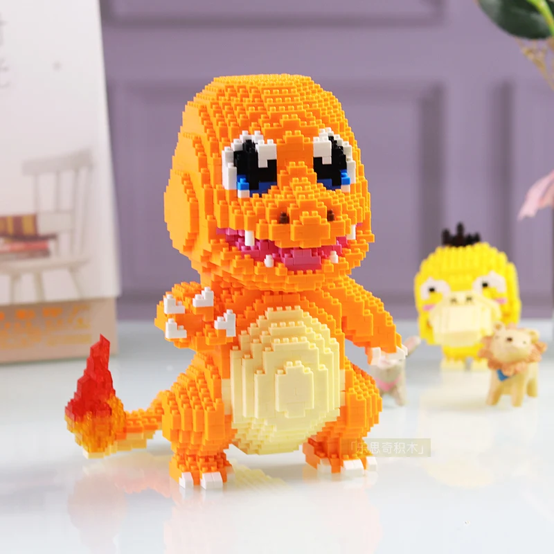 Мини конструктор Pikachu Venusaur Blastoise с бриллиантами маленькие блоки игрушка Charizard