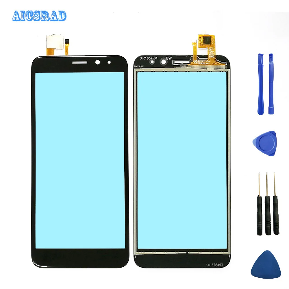 AICSRAD front outer glass For Fly life compact Touch Panel Touch Screen Digitizer Sensor Replacement+ Tools