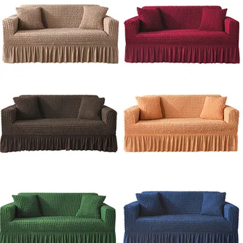 

Stretch Slipcovers Sectional Elastic Stretch Sofa Cover for Living Room Couch Cover L shape Armchair Cover Single/Two/Three seat
